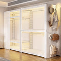 Open wardrobe clothes hanger warehouse shelf wardrobe for home bedroom cloakroom wardrobe adjustable bedroom steel heavy