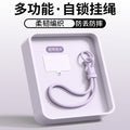 New adjustable buckle short phone lanyard - durable, sturdy, drop-proof, minimalist braided wrist strap for men and women