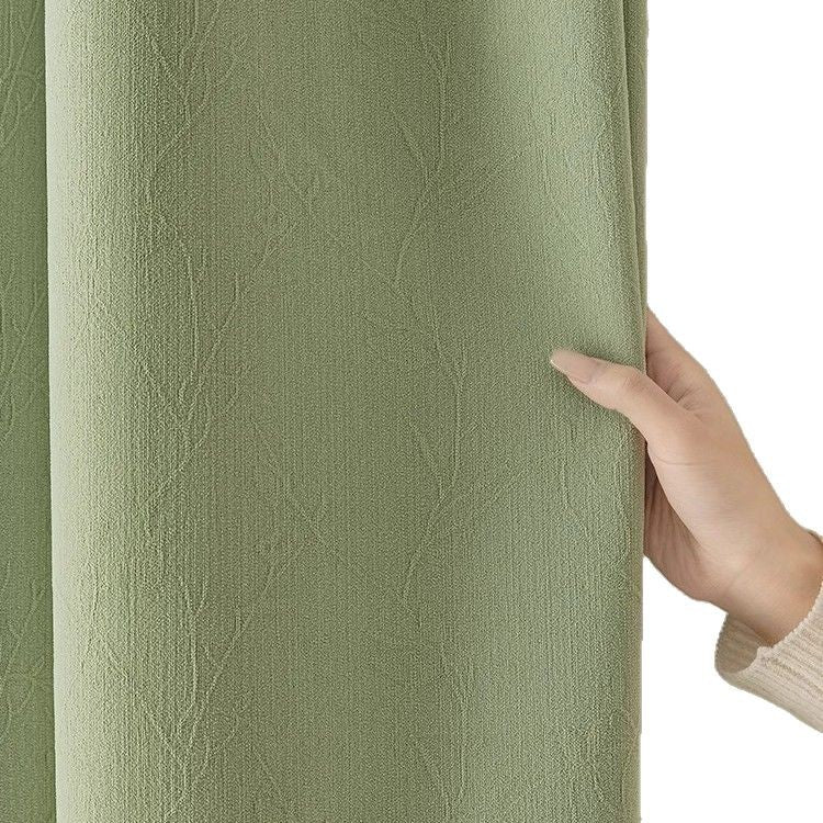 French thickened money flower chenille curtains blackout bedroom curtains fabric high-end shaoxing keqiao curtains wholesale