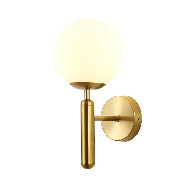 Wall lamp, bedroom bedside lamp, living room led modern minimalist creative light luxury minimalist aisle indoor Nordic small wall lamp