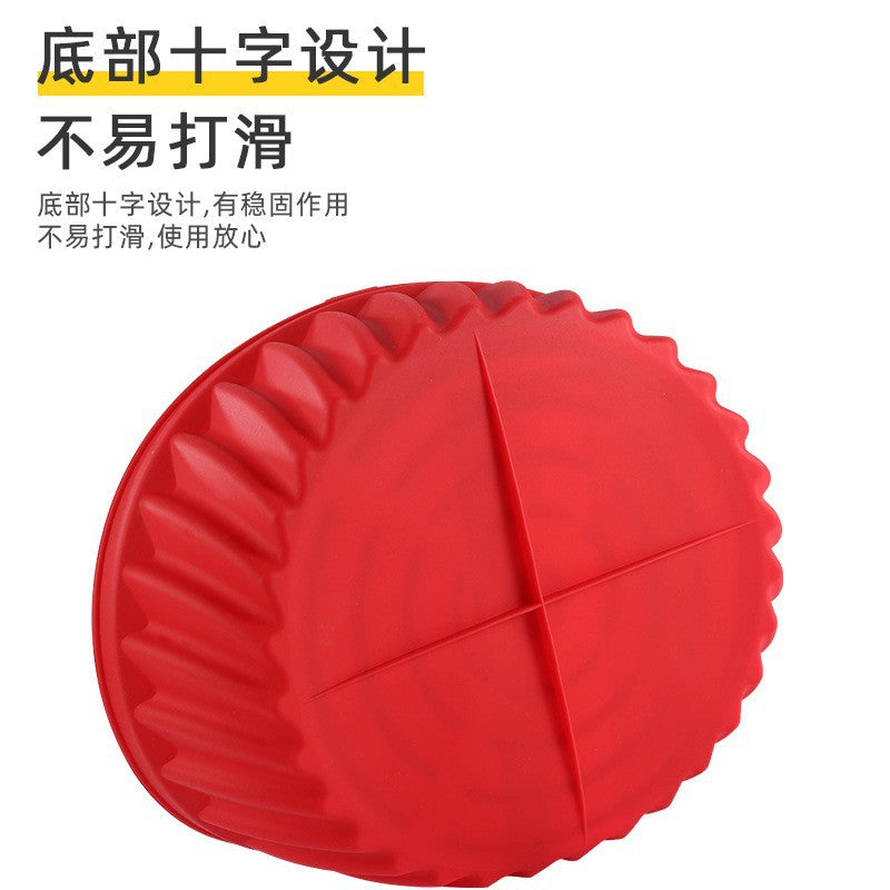 Silicone air fryer baking pan - reusable silicone pot holder & cake mold for home use