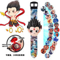 Nezha: the demon child plots havoc in the sea - kids' projector watch, toddler ao bing light-up toy, time-telling gift for boys and girls