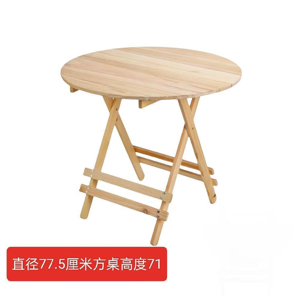 Solid wood folding table - portable dining table - perfect for rentals, simple folding table, square folding table, night market stall table, outdoor folding table
