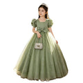 Girls' dresses: new summer  collection - forest-inspired tulle princess dress for piano recitals, birthday parties, children's hosts, and children's day celebrations