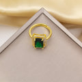 Tz-8235 gold green ring