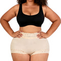 Fashion cross-border mid-waist hip lift waistband tummy control pants body shaping tight buttocks triangle body shaping underwear for women