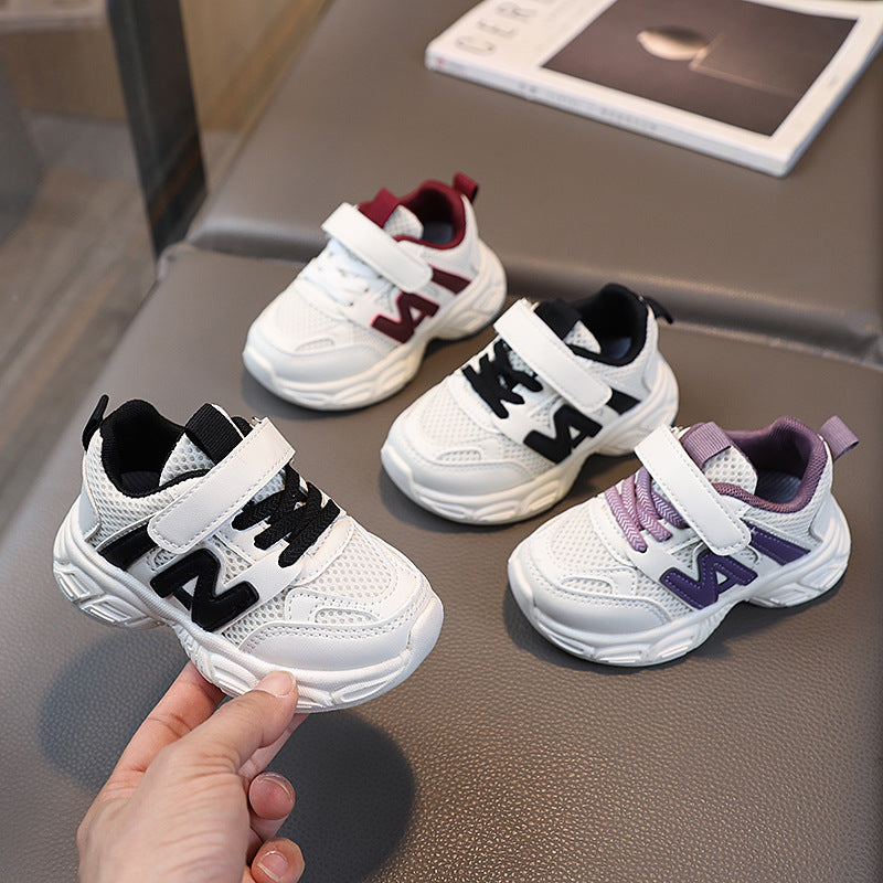 spring new arrivals: kids' athletic shoes - mesh running shoes for boys (ages 1-6), soft-soled chunky sneakers for girls