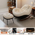 Rocking chair recliner adult sleepable living room for home casual adult sofa eggshell balcony lazy chair