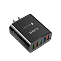 Multi-port charger for android and apple phones - 5-port usb fast charging adapter, 5v 3a quick charge head