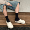 2025 new eva clog slippers for men - waterproof, no-hole half slippers, stylish couple's clogs