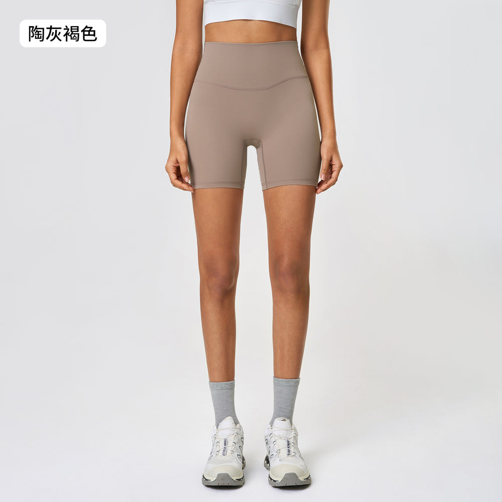 New arrival: seamless, barely-there yoga shorts - double-sided brushed, compression fit, workout & fitness capri leggings for women (model: dk067)