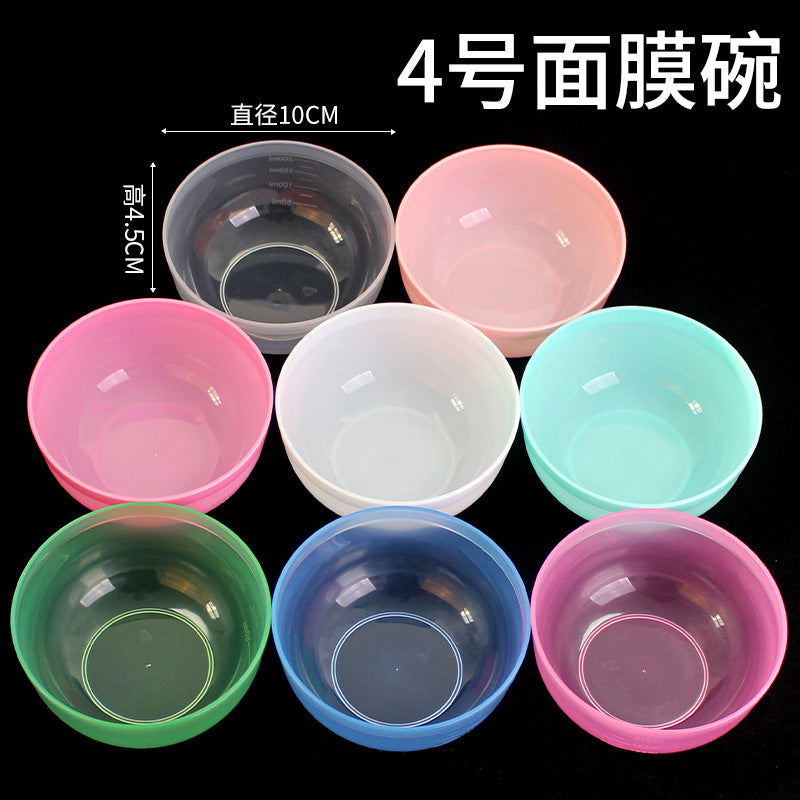 Beauty salon no. 4 mask bowl diameter 10cm 4# scale beauty bowl diy mask mixing bowl mask tool plastic small bowl