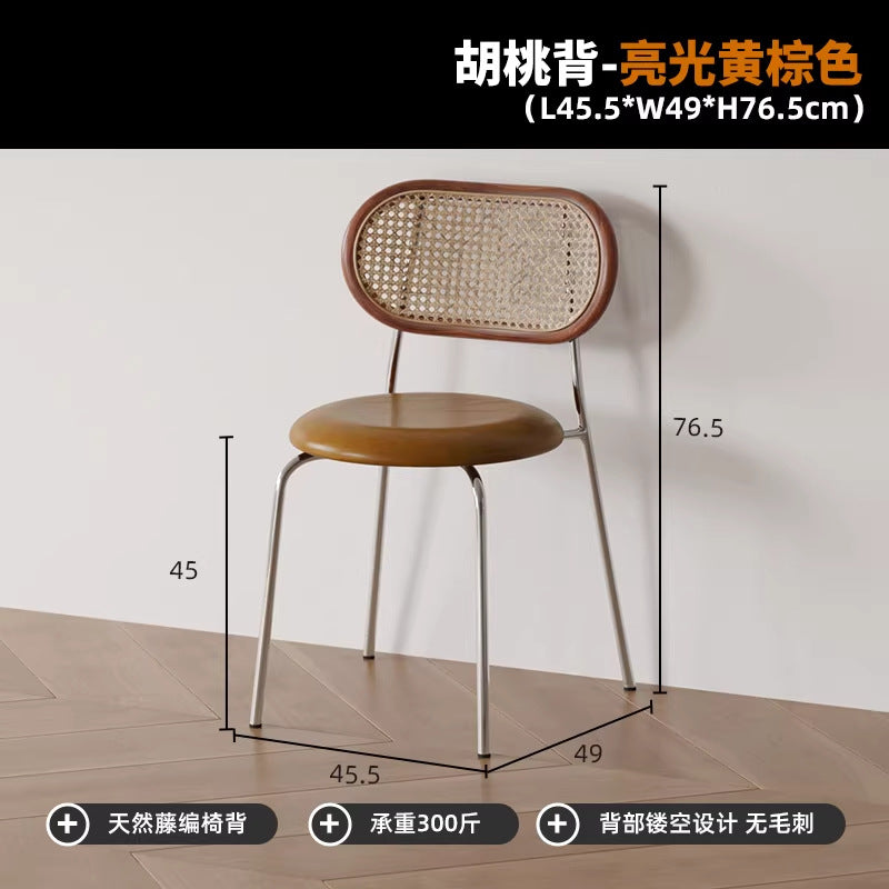 Used solid wood dining chair classy design living room dining table backrest for home foot pad retro popular big c chair dining chair