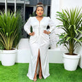 Aliexpress  elegance long skirt fashionwinternew arrival cross-border african women's clothing plus sizedress