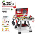 Kids' realistic outdoor cooking spray bbq grill playset - electric bbq oven & utensil set - cross-border toy