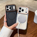 Suitable for iphone 17 phone case frosted eye-catching contrasting color apple 16 magnetic 15 apple 17pro phone case