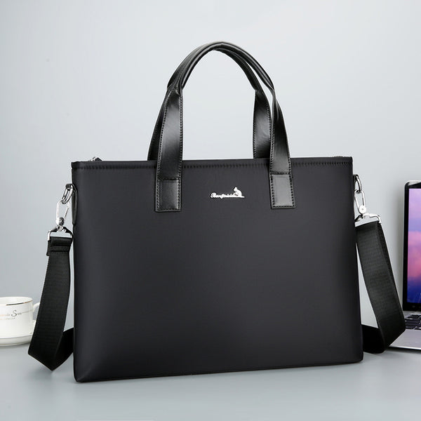 Wholesale New Fashion Trend Portable Oxford Cloth File Bag Black Business Travel Portable Messenger Bag Briefcase