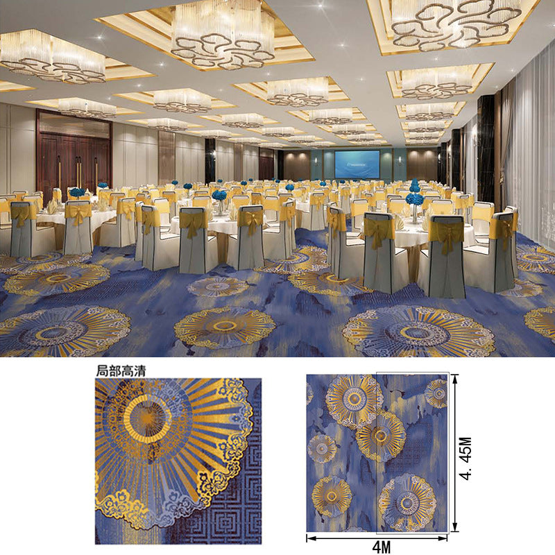 Hotel lobby carpet, 1000g nylon, fire-retardant, thickened area rug for banquet halls, restaurants, conference rooms, and reception areas
