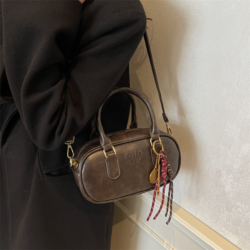 Fashion women's handbags women's 2025 new popular retro women's bags, high-end temperament simple and versatile women's messenger bags