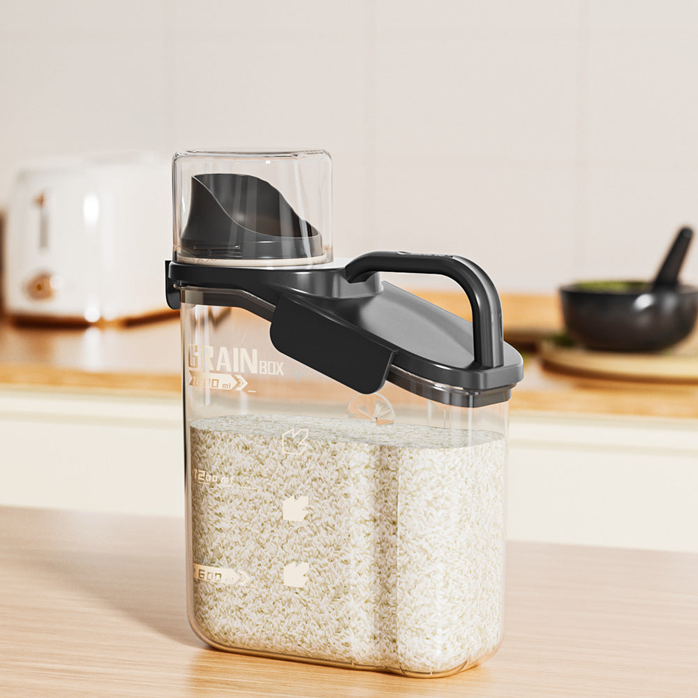 Grain tank Xiaomi bucket Flour storage tank Rice box Household insect-proof and moisture-proof sealed grain rice Cat food storage box