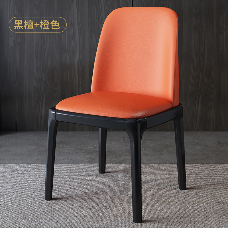 Wood style b&baccessible luxury upholstered back chair scandinavian solid wood dining chair for homemoderncasual restaurant hotel chair