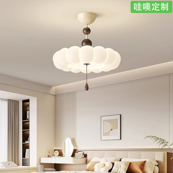 [Wow] Cloud full spectrum eye protection ceiling light French medieval master bedroom light cream wind children's room lamp