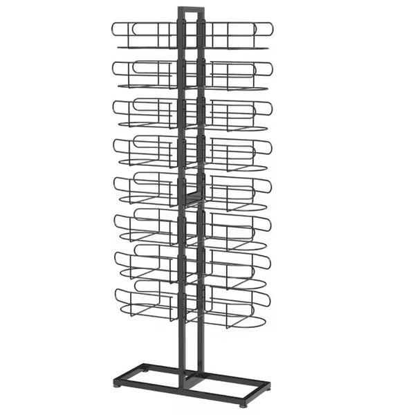 Source Factory Black Metal Hat Rack Display Rack is used to display scarves and hats in stores or retail stores