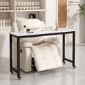 Japanese-style single-tier sofa table with wheels - modern minimalist multifunctional nail salon table with pulleys - mobile nail art table
