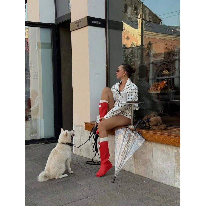fashion:  autumn new arrivals - chic polka dot print, relaxed fit, zip-up jacket for women (us/eu)