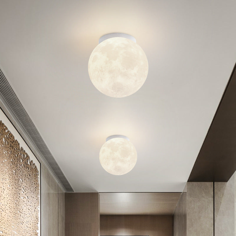 Creative Moon Light Large Modern Simple Aisle Corridor Ceiling Light Creative Children's Room Bedroom Moon Lighting