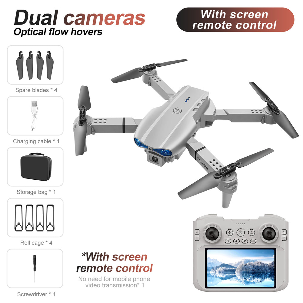 e99max drone aerial photography dual camera remote control with large screen quadcopter optical flow positioning remote control aircraft