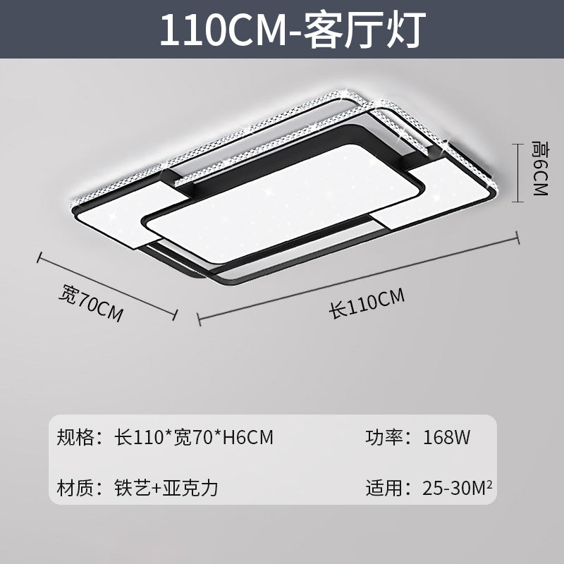 2025 Full Spectrum Eye Protection Living Room Light Whole House Lighting Package Combination Family Set Star Crystal Ceiling Light