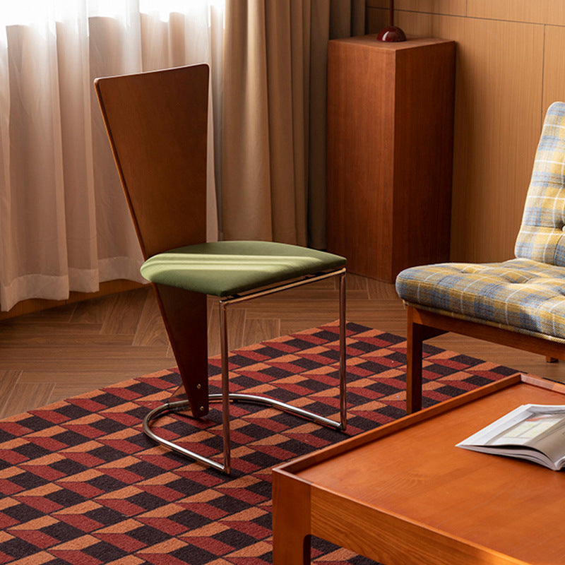 French retro house chair nordic minimalist designer negotiation chair home backrest chair armrest retro dining chair