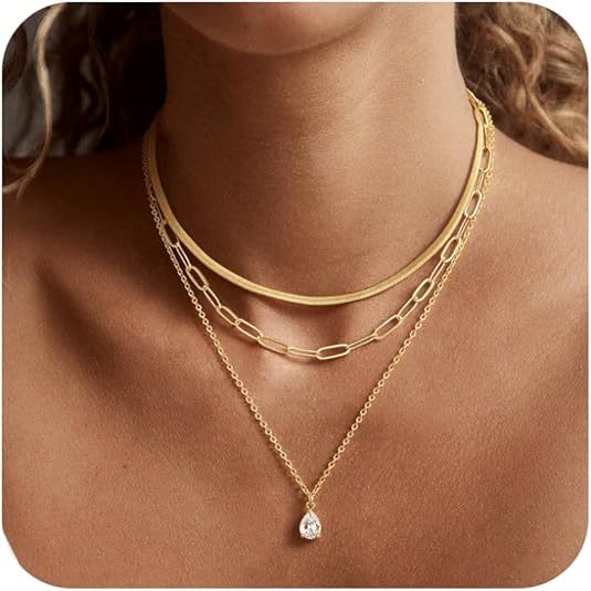 2025 bestselling minimalist commute layered necklace set - casual, versatile, trendy accessory design - short style