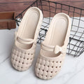New arrivalsummer women's hole cut out women's shoes non-slip sandals flats beach shoes plaidoutwear lightweight toe shoes