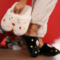 Cotton slippers women's parent-child cute cartoon girl heart cat slippers winter indoor and outdoor home baotou stuffed cotton slippers women