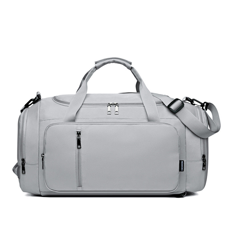 Cross-border travel bag three-back one-shoulder messenger bag backpack dry and wet separation independent large shoe compartment sports fitness bag