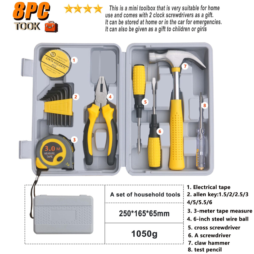 Household multi-functional toolbox set Hardware tools Daquan Woodworking combination set Auto repair , popular