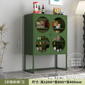 Army green infinity multi-circular glass door sideboard