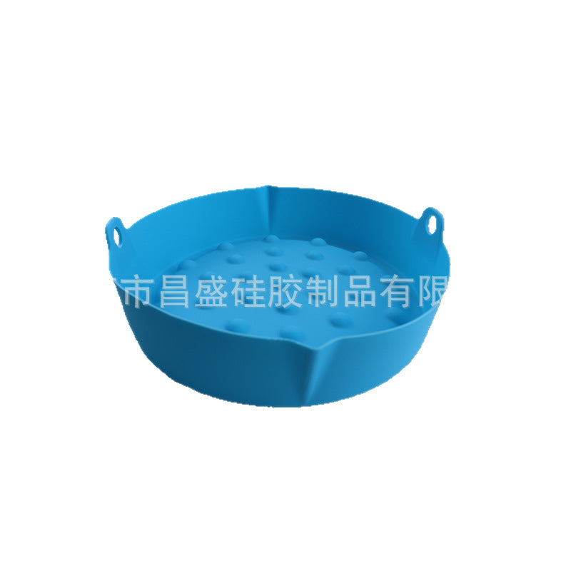 Cross-border foldable air fryer special pad silicone baking tray tray multi-functional silicone barbecue pad high temperature resistance