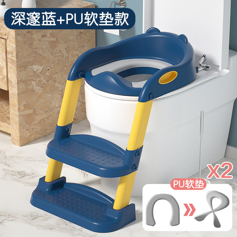 Kids toilet toilet stair type boy girl baby ladder foldable rack cover toilet seat child for home
