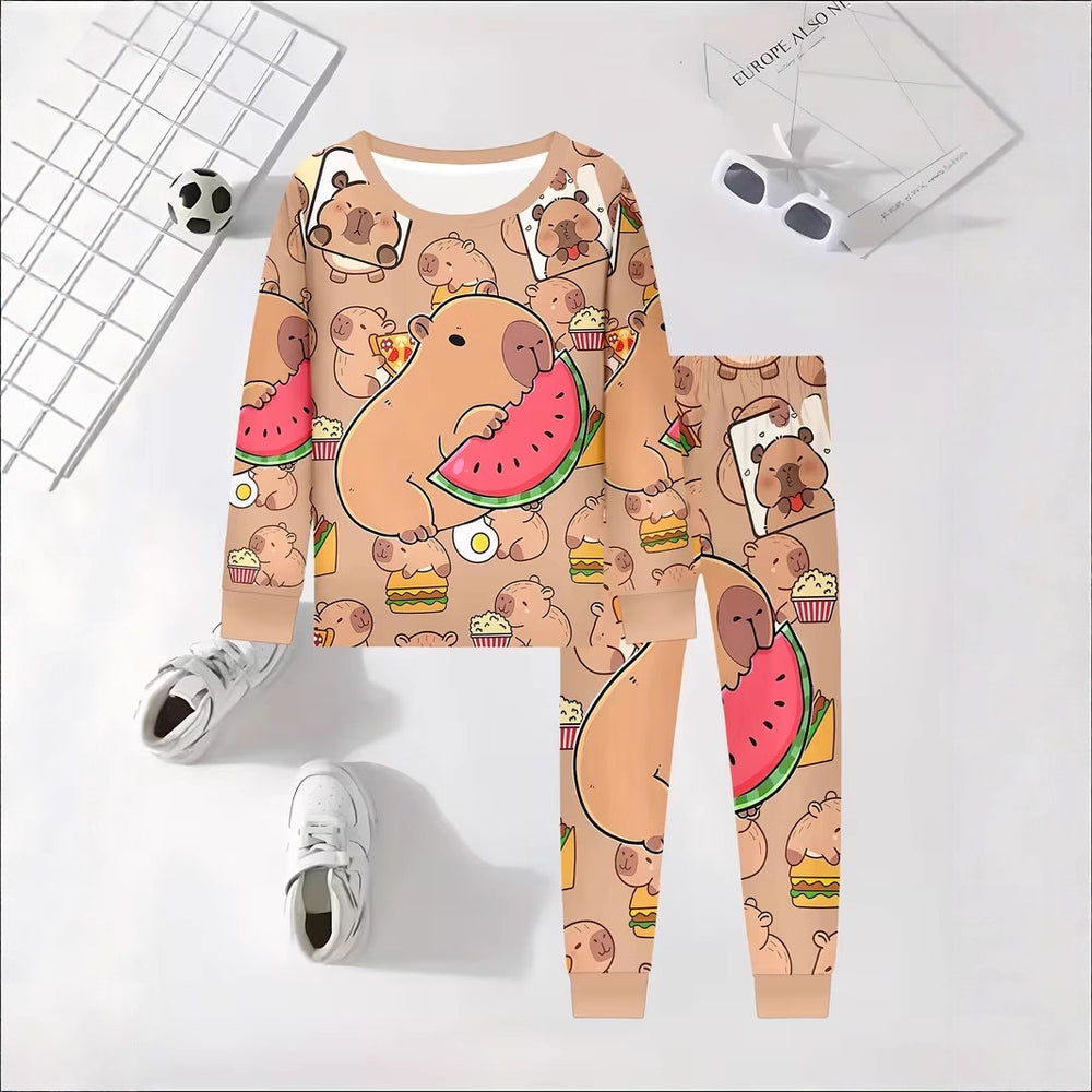 wholesale kids pajamaslong sleevesgirl spring autum thin style autum style youth style girl home clothes