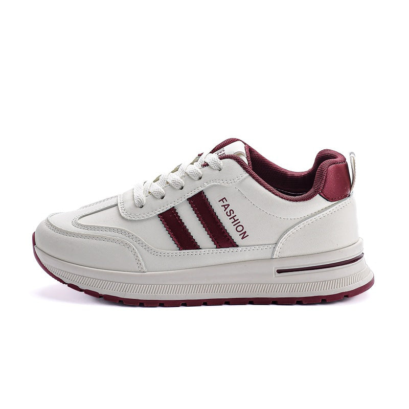 plus size lightweight athletic shoes for women, new spring/autumn soft sole eva sneakers, anti-slip leather casual running shoes