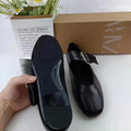 Za2024 new spring black mary jane flats with buckle strap - round toe ballet shoes