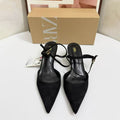 Za's 2026 new women's shoes: low-heeled, elegant, socialite-style pumps with closed toe, low-cut, back-strap detail – fashionable and versatile