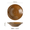 10.4inch lotus leaf bowl-brown