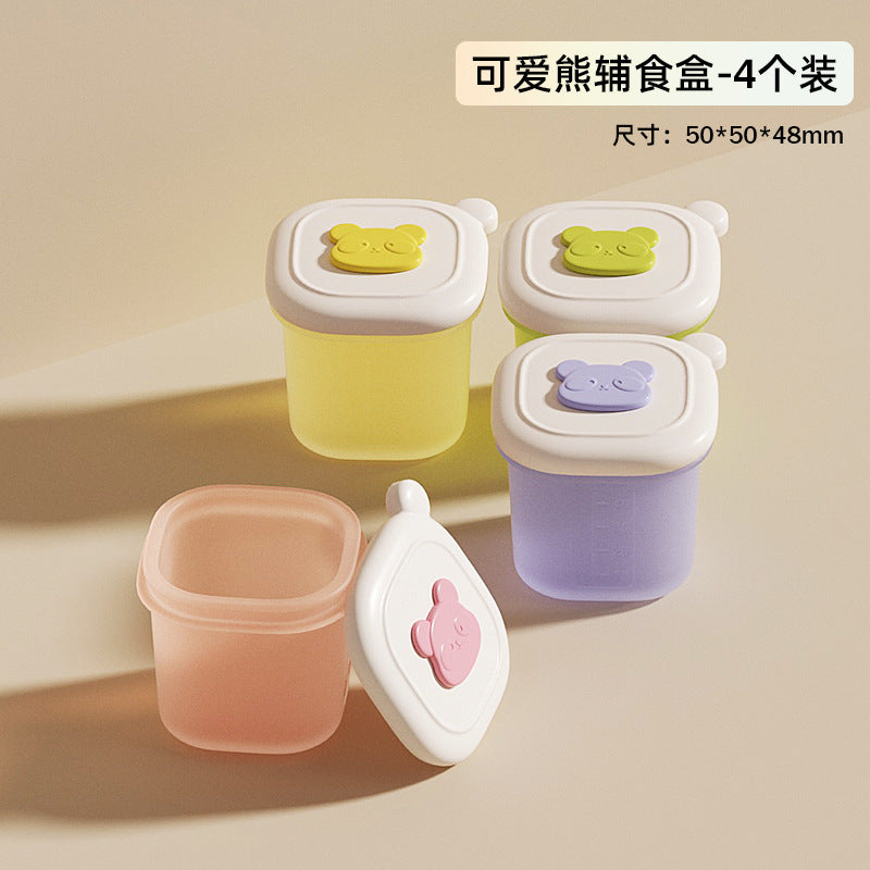 Complementary food frozen grid, baby complementary food box, separate storage, separate packaging, meat puree soup, baby silicone complementary food mold