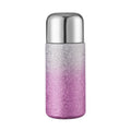 Titanium-coated mini capsule thermos: double-walled construction for long-lasting insulation, multi-functional lid, compact and exquisite design, diamond iridescent finish
