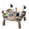Kids electric magnetic fishing toy board game fishing platform fish pond fishing rod fishing puzzle family boy girl toy