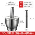 supply 304 stainless steel garlic press garlic paste handy gadget medicine jar small garlic press for home grinding bowl